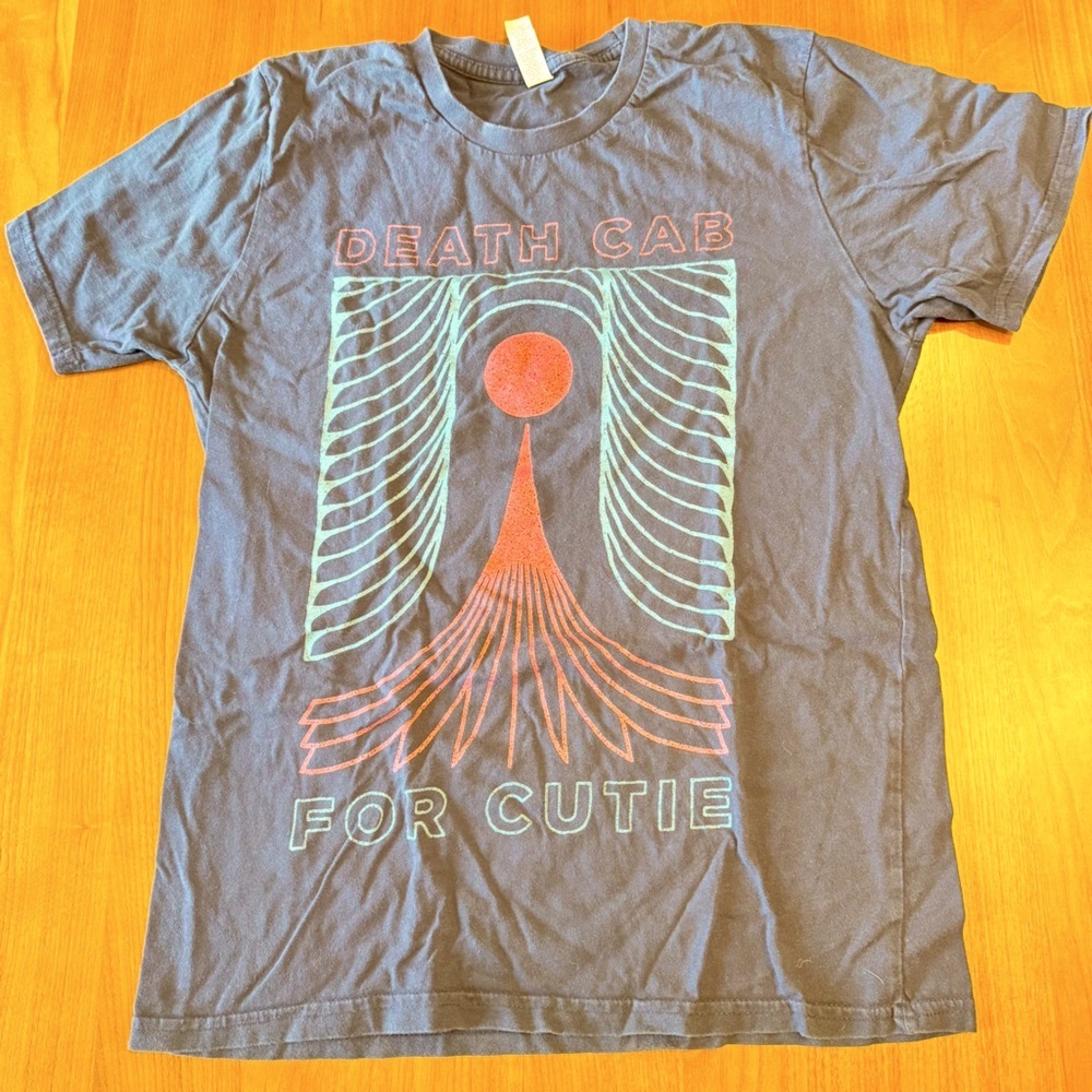 Royal Apparel Concert Tee Death Cab for Cutie 2021 Faded Black, teal, red Med /A